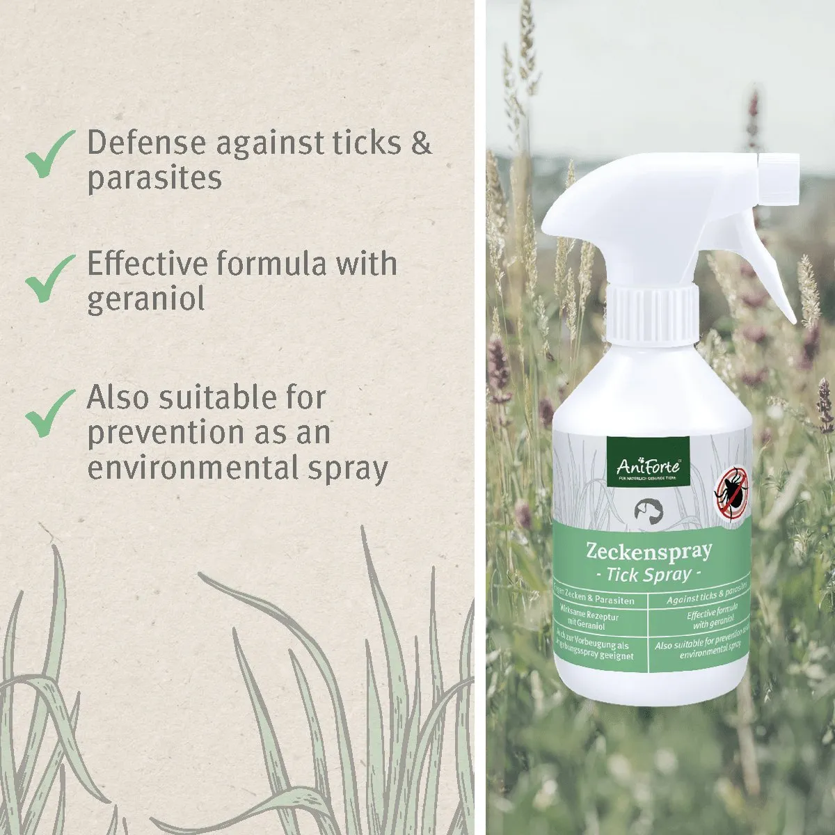 AniForte® Natural Tick Spray for Dogs