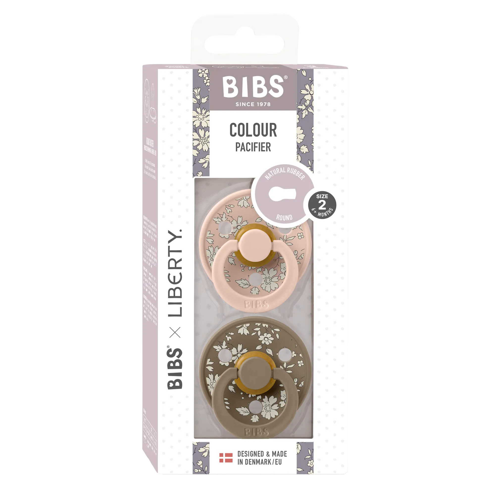 BIBS x LIBERTY Capel/Blush 2 Pack Pacifier