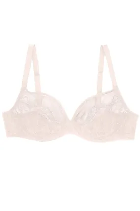 Bowery Mesh Plunge Bra- Blush