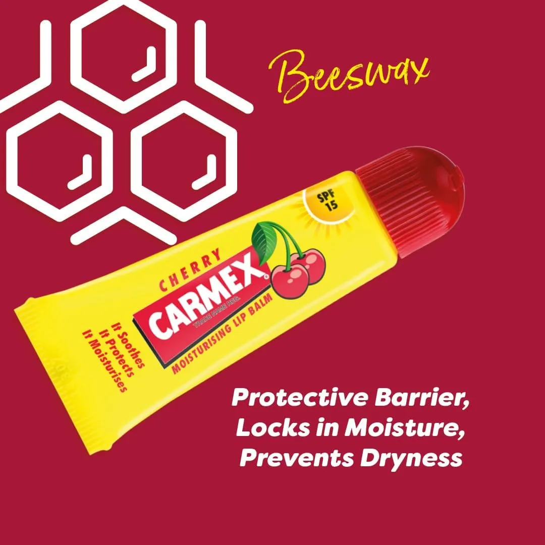 Carma Laboratories Carmex Moisturising Lip Balm Tube Cherry 10g