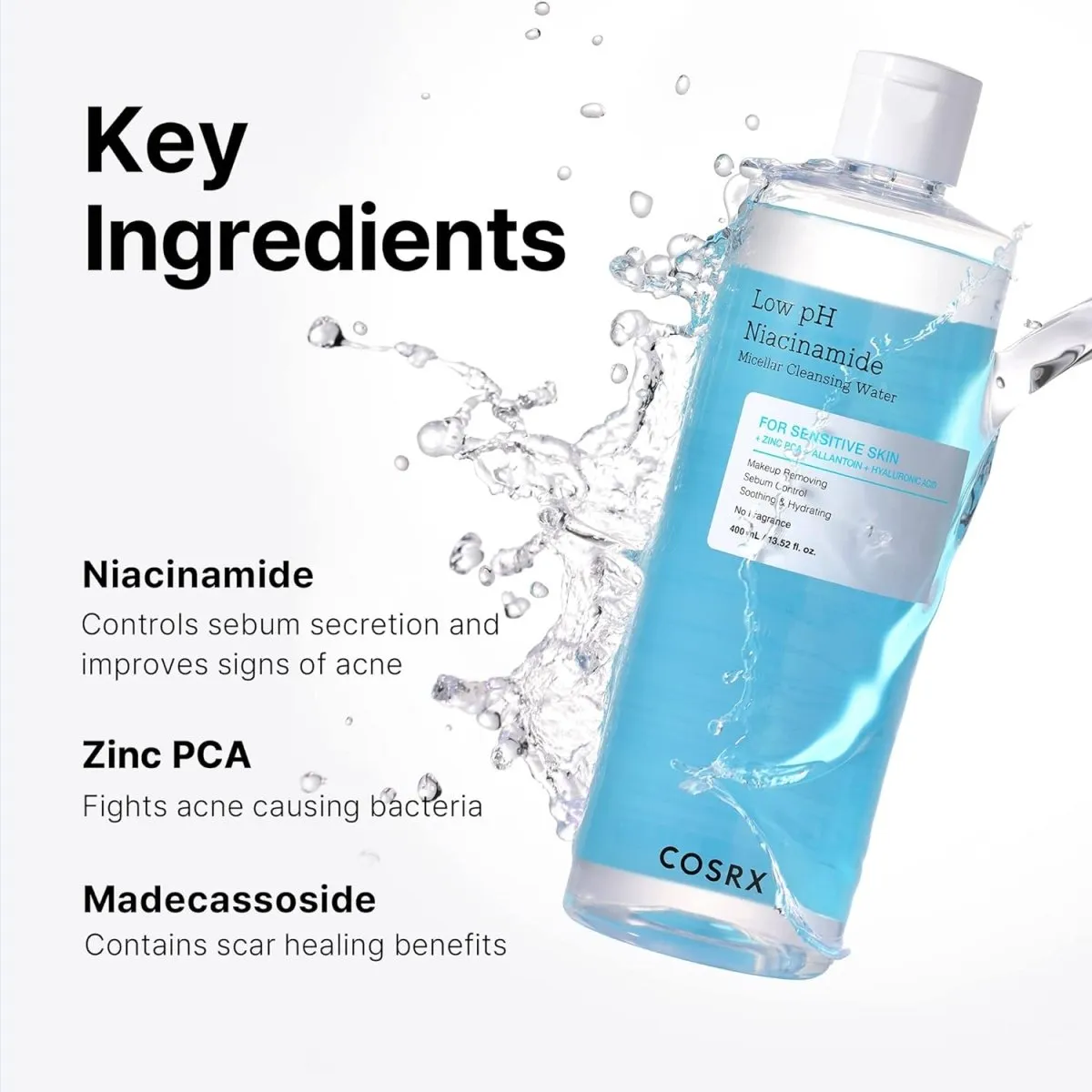 COSRX Low pH Niacinamide Micellar Cleansing Water