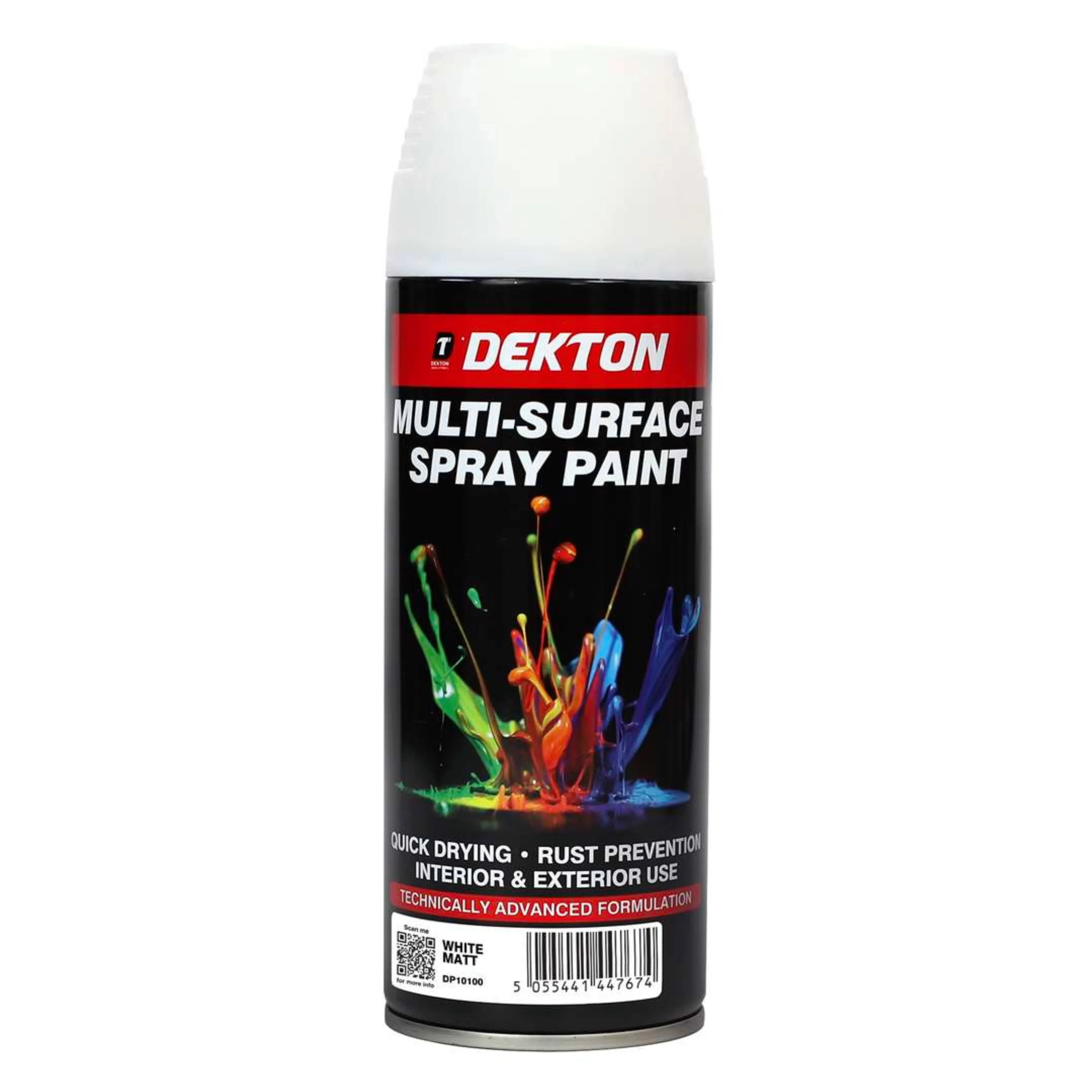 DEKTON 400ml Spray Paint White Matt