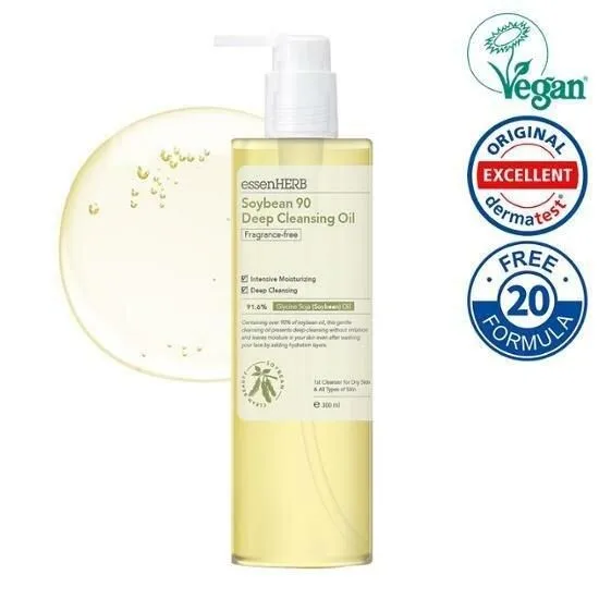 essenHERB Soybean 90 Deep Cleansing Oil 300ml Original