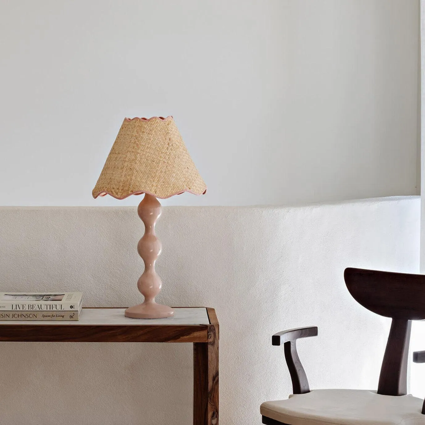 Evie Table Lamp | Blush