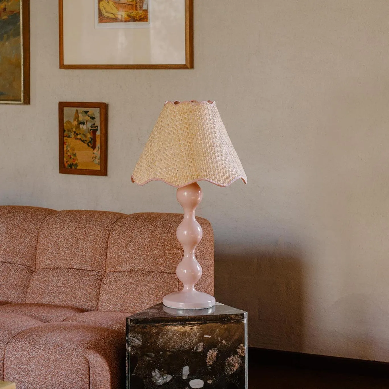 Evie Table Lamp | Blush