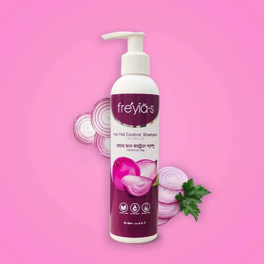 Freyias Hair Fall Control Shampoo with Onion Oil (220ml)