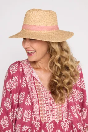 Nassau Hat - Natural/Blush