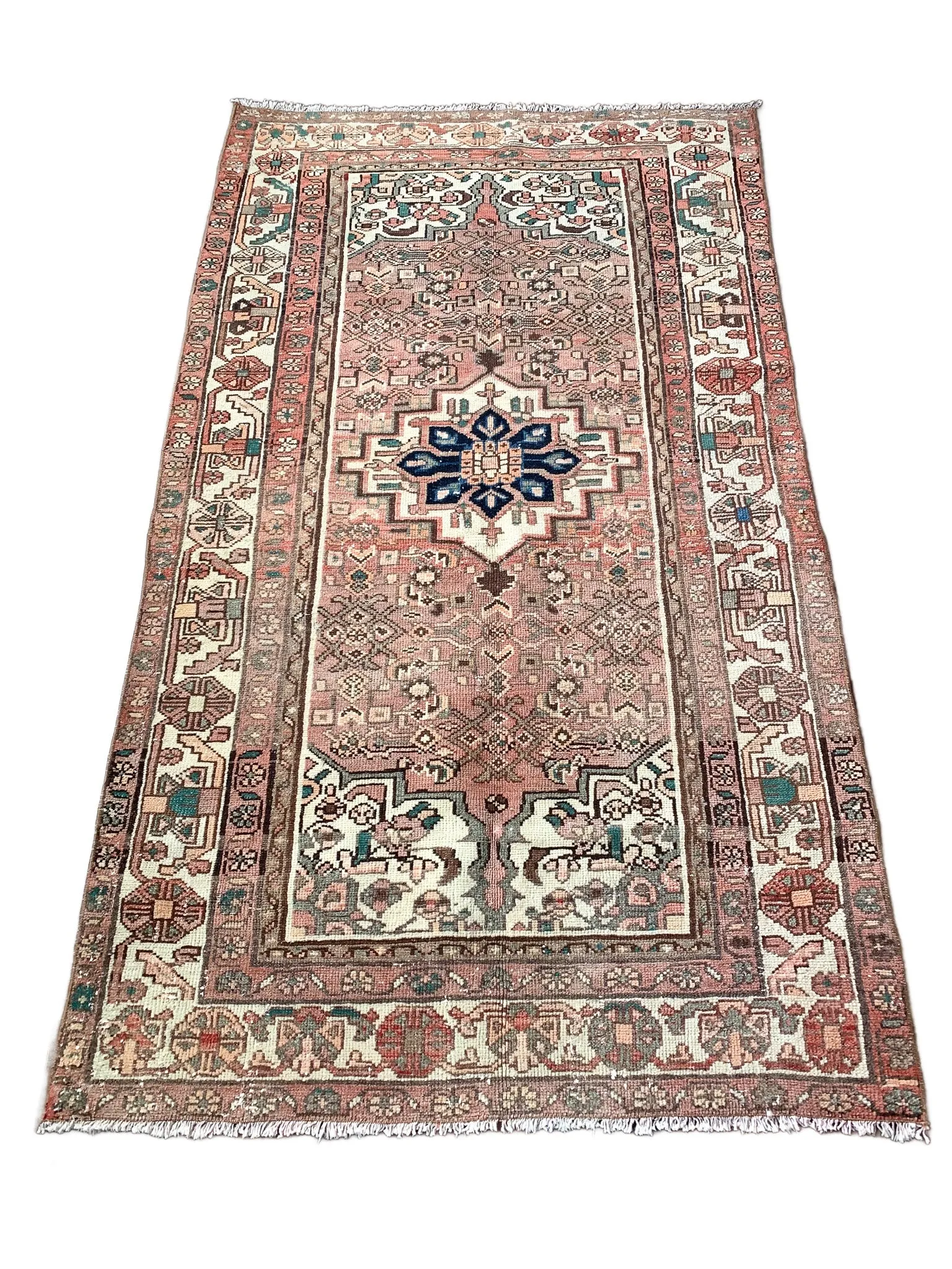 No. A1103 - 3.4' x 6.0' Vintage Persian Zanjan Area Rug