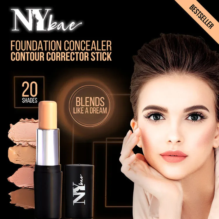 NY Bae All In One Stick| Foundation, Concealer, Contour, Colour Corrector| For Dusky Skin| Flawless Texture| Roaming in Roosevelt- Toast 7