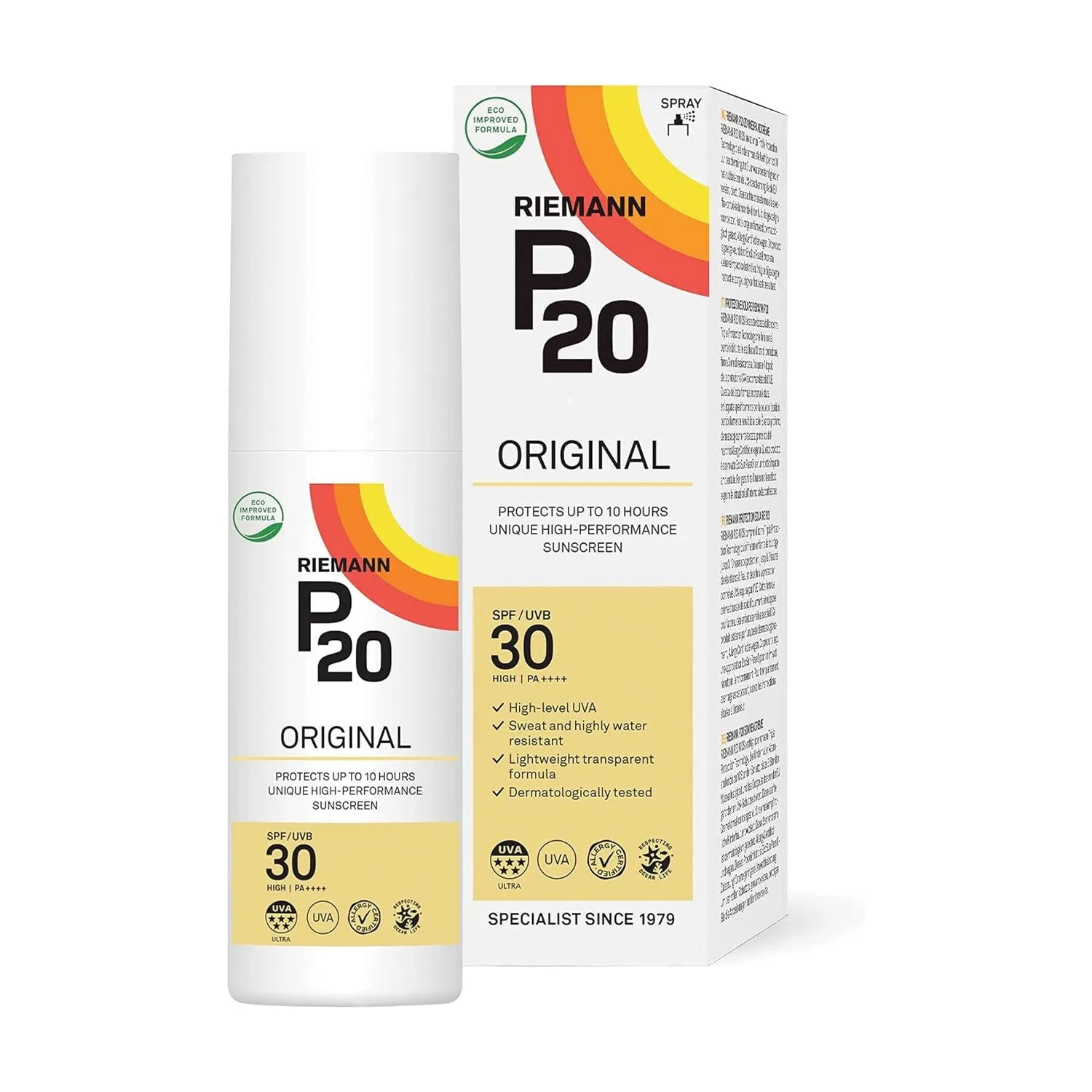 Riemann P20 Sun Protection SPF30 UVB30 Spray - 85ml