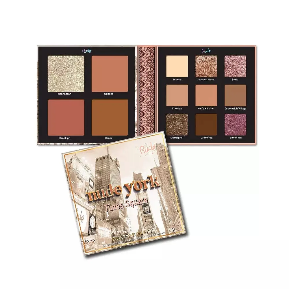 Rude Nude York Face & Eye Palette