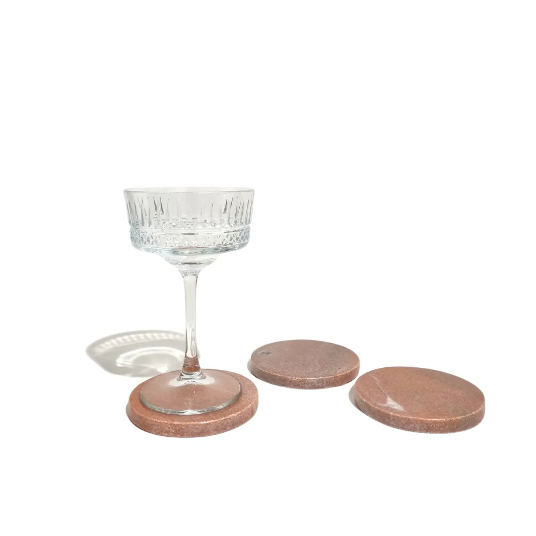 Soft Pink Marble Coaster