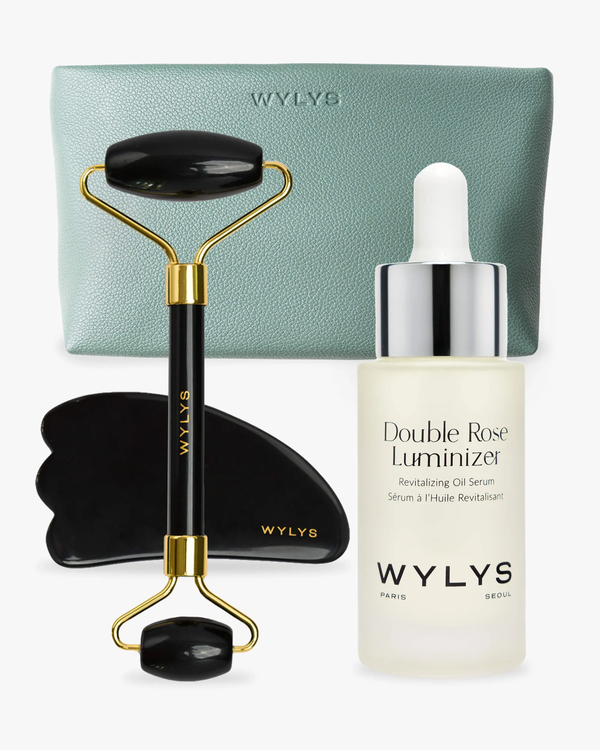 Wylys The Illuminate Set & Sage Verte Makeup Bag ($283 Value)